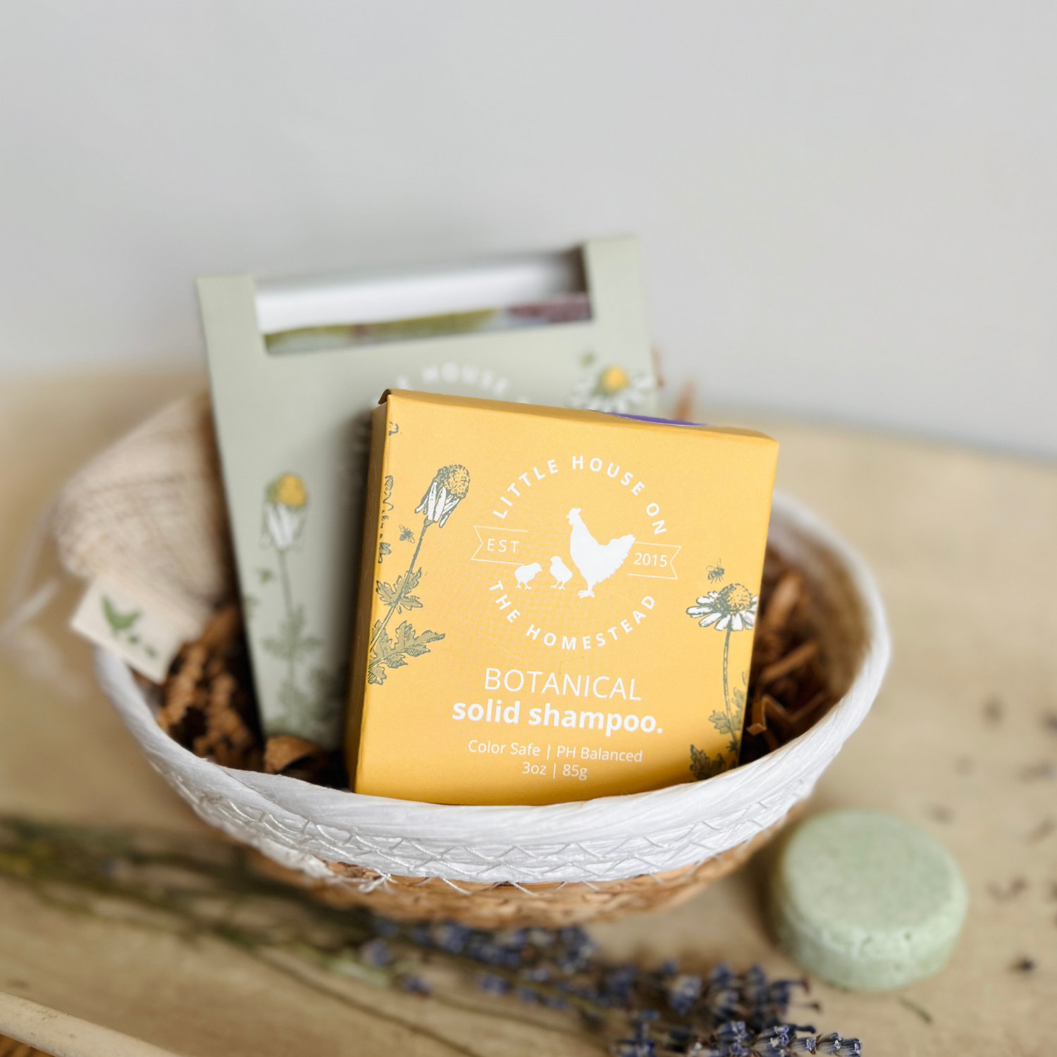 Lavender Woods Soap & Shampoo Gift Set – Mini Fall Basket