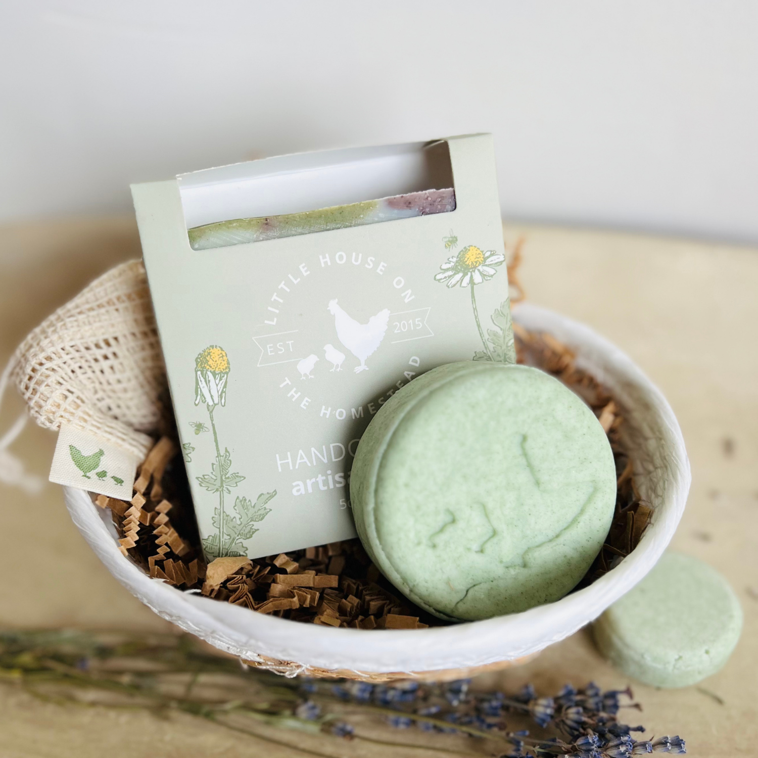Lavender Woods Soap & Shampoo Gift Set – Mini Fall Basket
