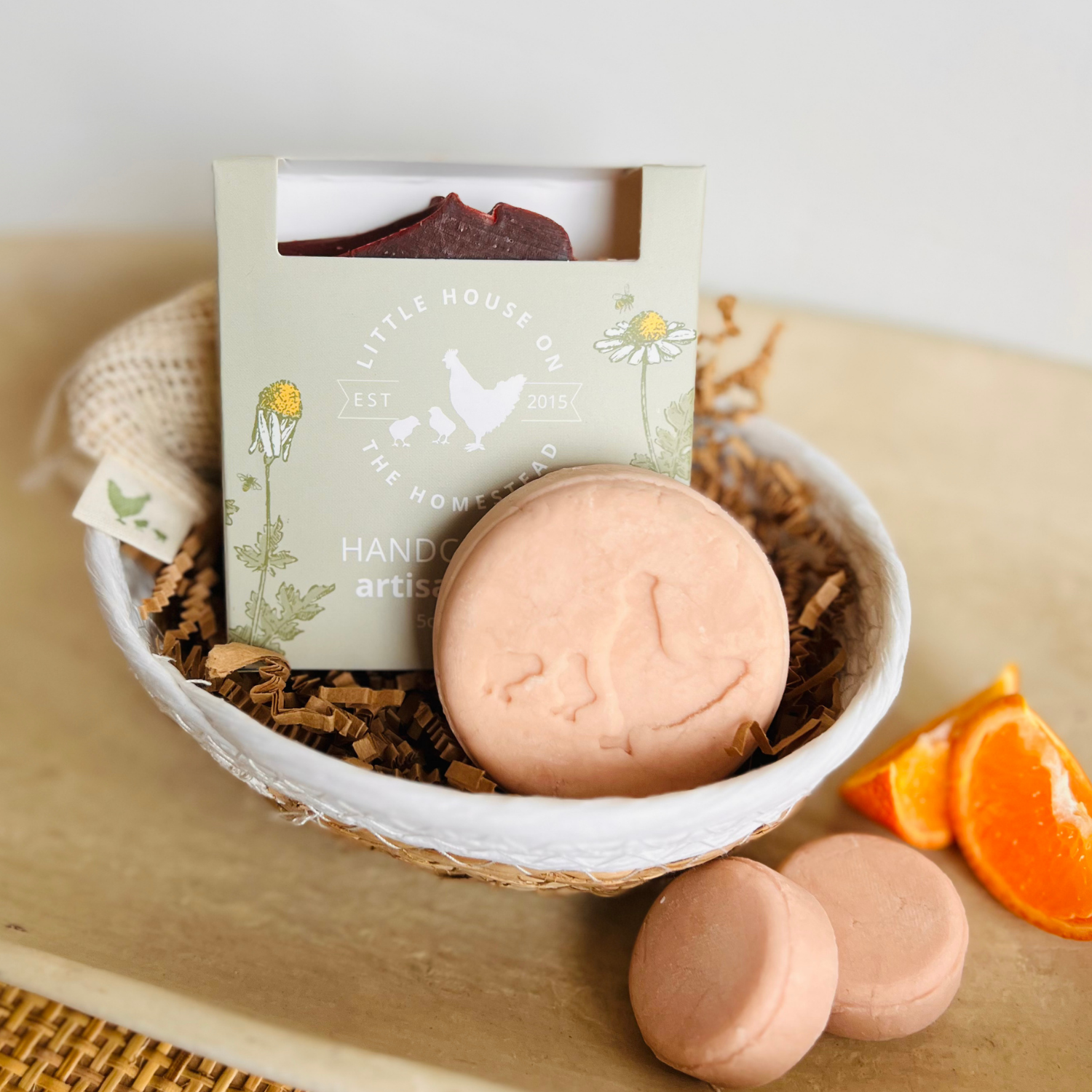 Orange Grove Soap & Shampoo Gift Set – Mini Fall Basket