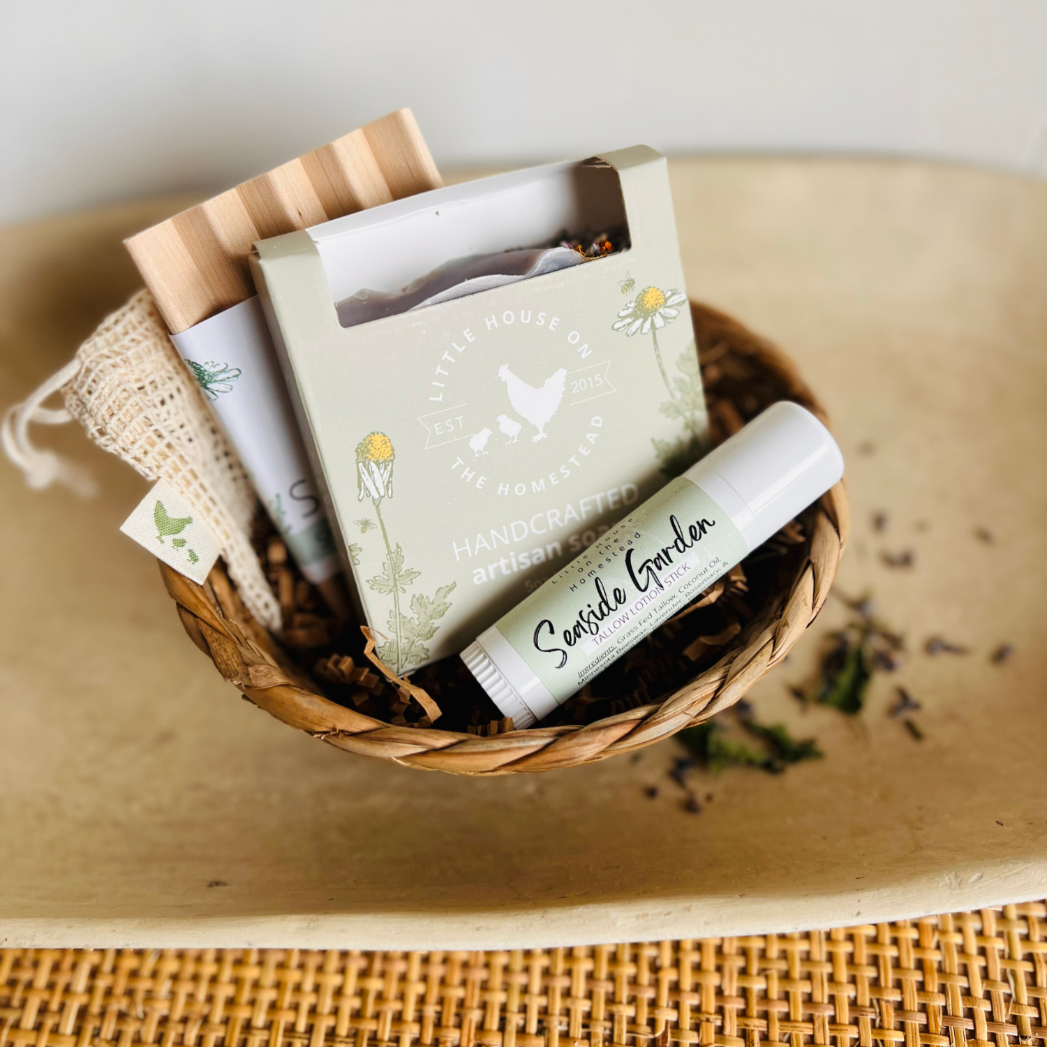 Freshly Picked Gift Set – Tangerine, Rosemary, Grapefruit & Cedarwood Soap + Lotion Stick