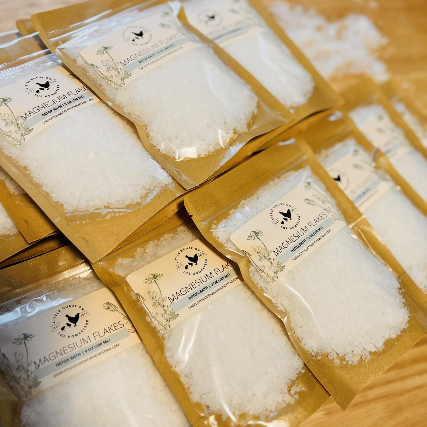 Magnesium Bath Flakes | Mineral Soak for Sore Muscles & Self-Care
