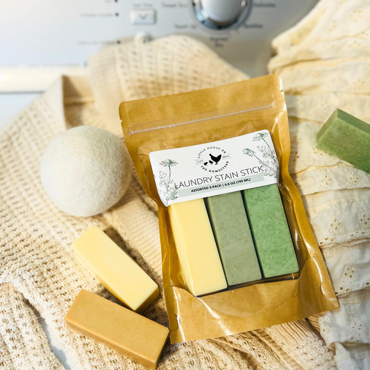 Laundry Stain Stick – Eco-Friendly Coconut & Tallow (2.2 oz)