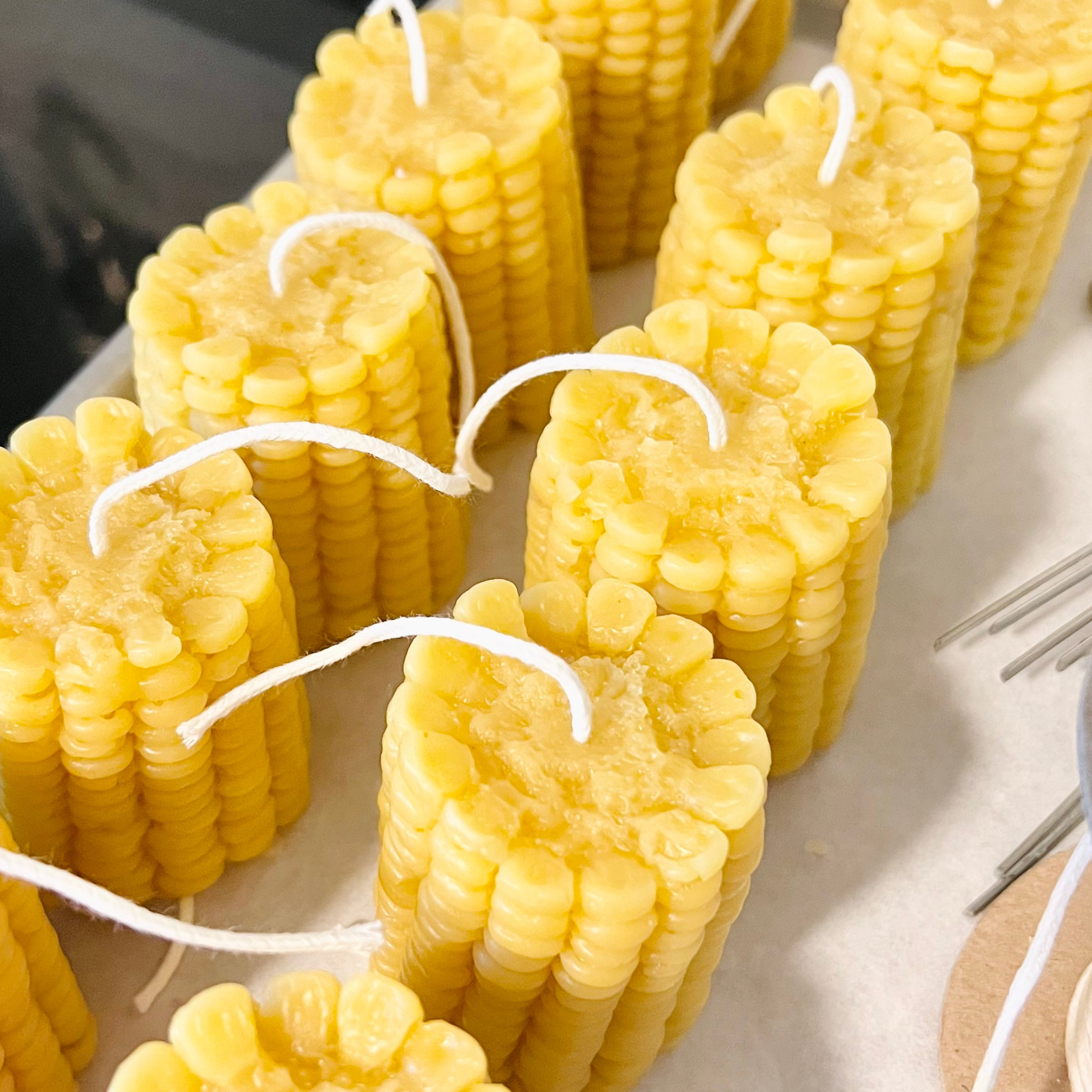Corn Beeswax Candle