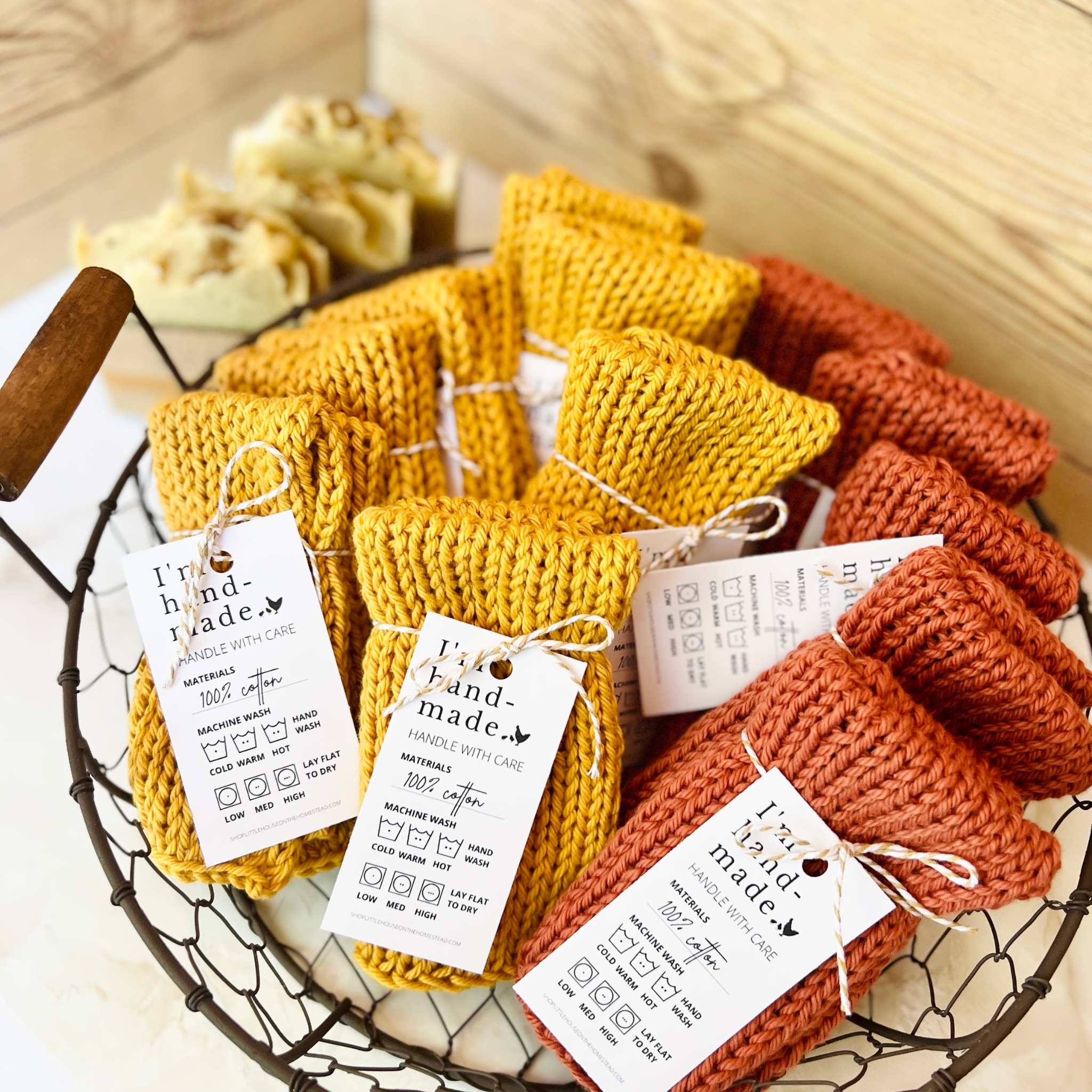 Hand Knit 100% Cotton Cloth