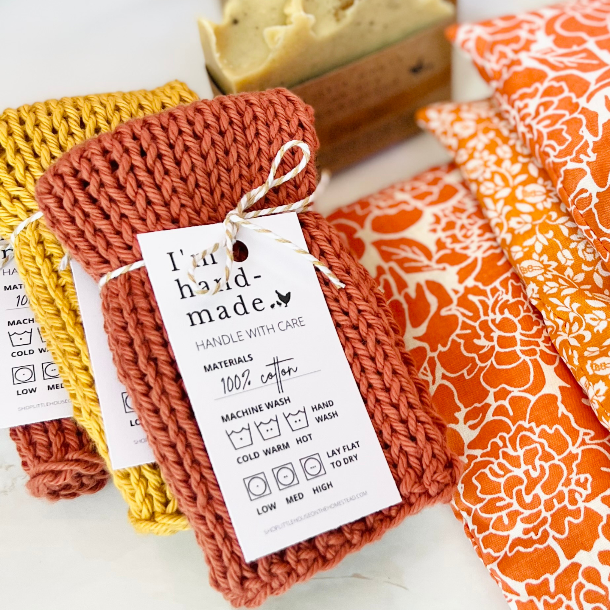 Hand Knit 100% Cotton Cloth