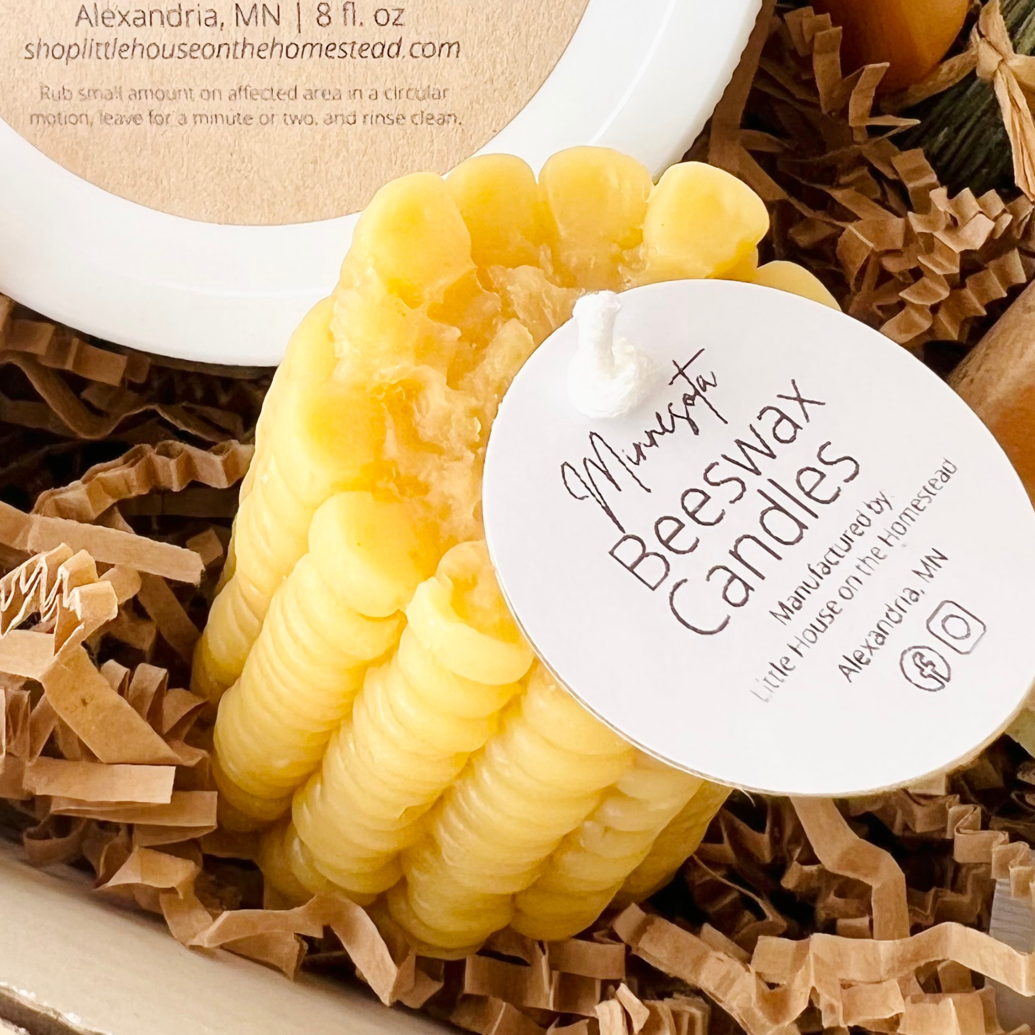 Corn Beeswax Candle