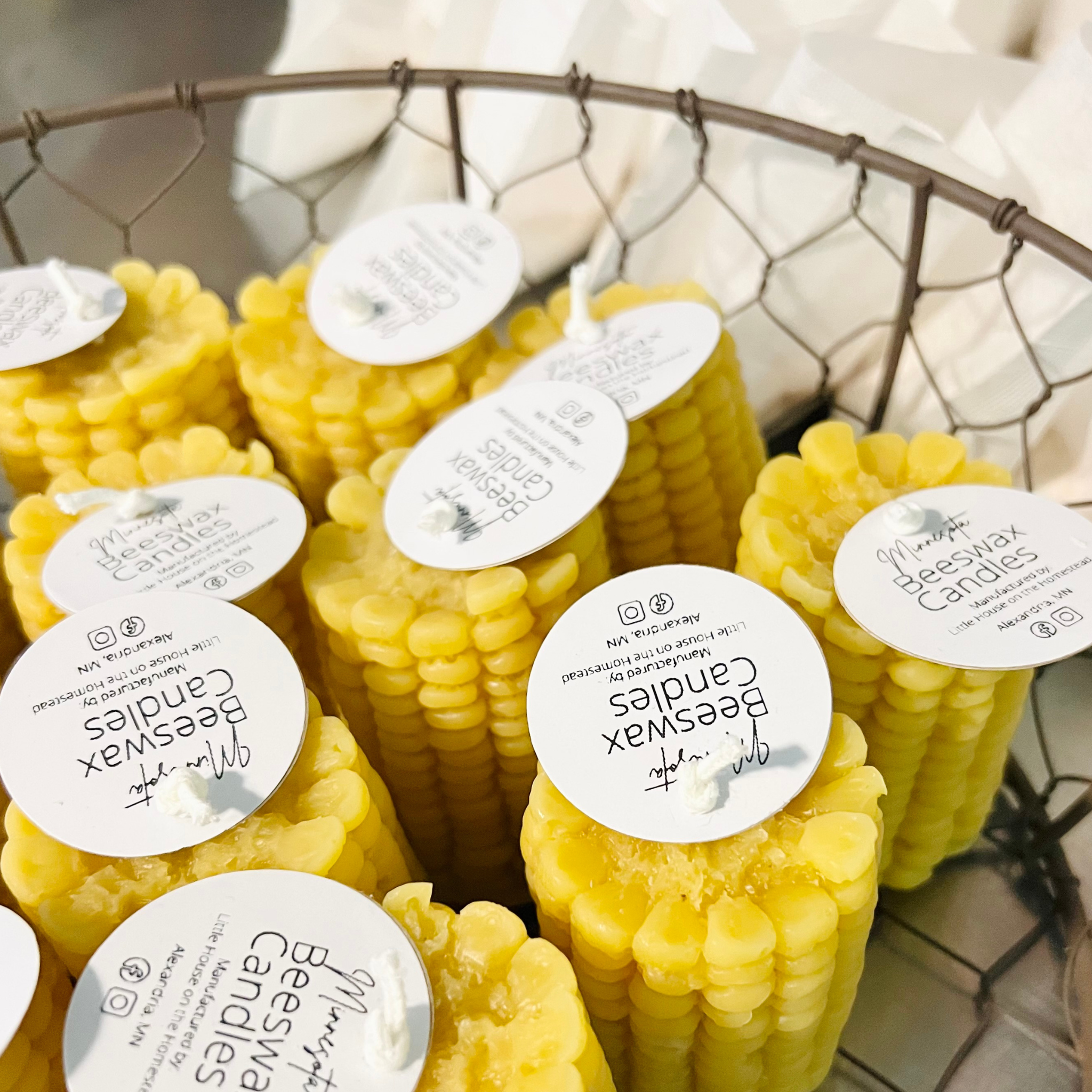 Corn Beeswax Candle