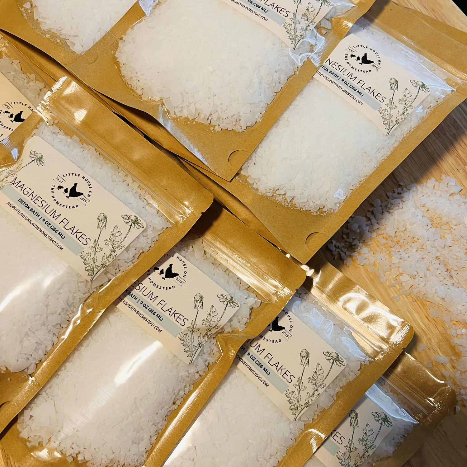 Magnesium Bath Flakes | Mineral Soak for Sore Muscles & Self-Care