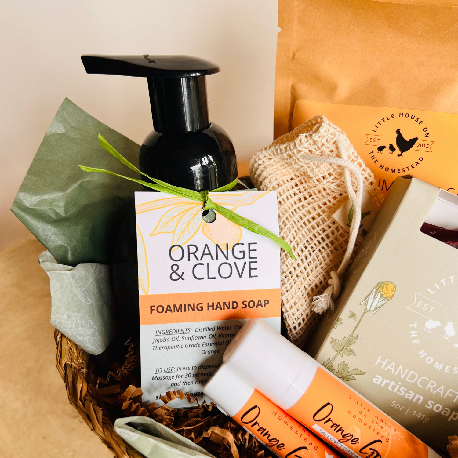 Orange & Clove Luxury Gift Set – Fall Self-Care Basket