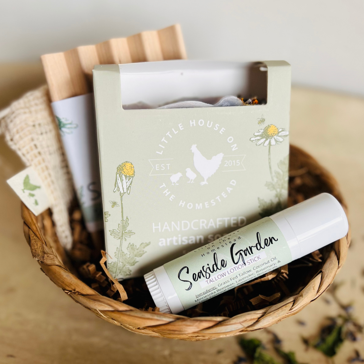 Freshly Picked Gift Set – Tangerine, Rosemary, Grapefruit & Cedarwood Soap + Lotion Stick