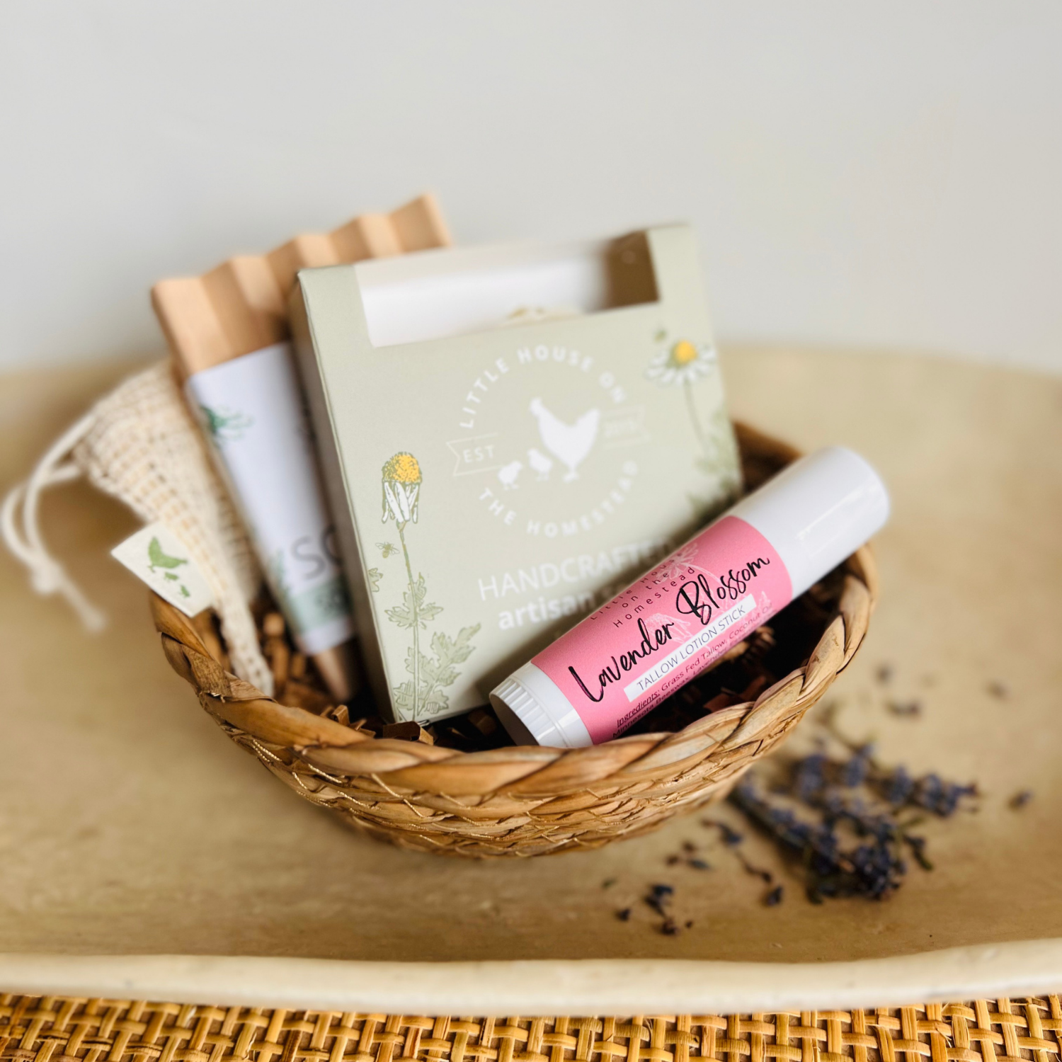 Lavender Blossom Soap & Lotion Stick Gift Set