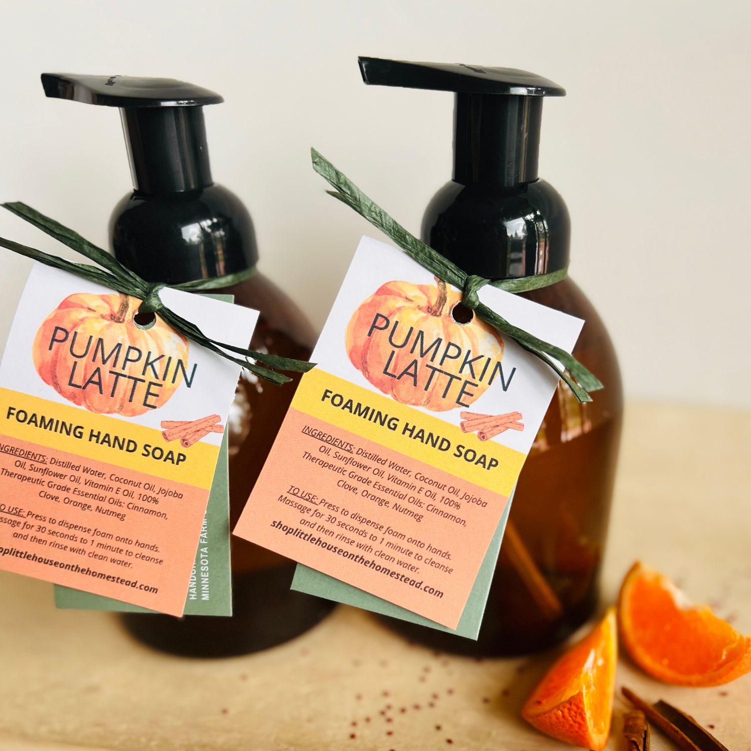 Pumpkin Latte Foaming Hand Soap – Fall Seasonal (17 oz)