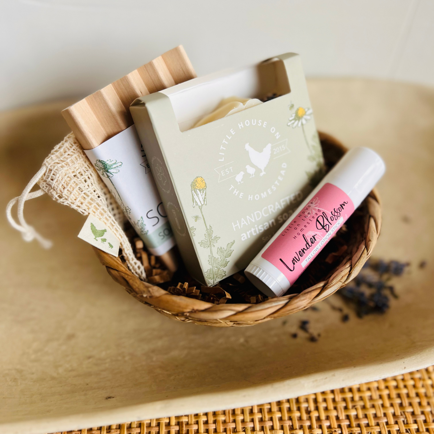 Lavender Blossom Soap & Lotion Stick Gift Set