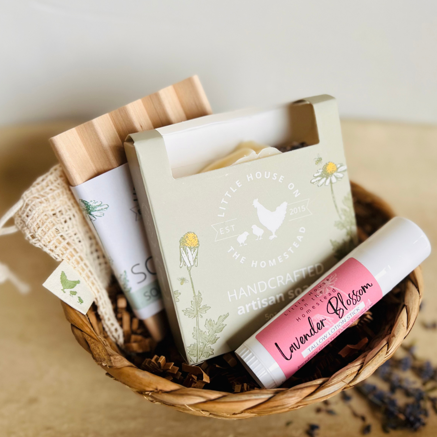 Lavender Blossom Soap & Lotion Stick Gift Set