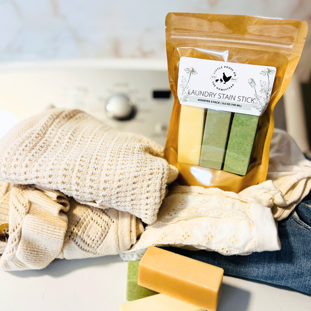 Laundry Stain Stick – Eco-Friendly Coconut & Tallow (2.2 oz)