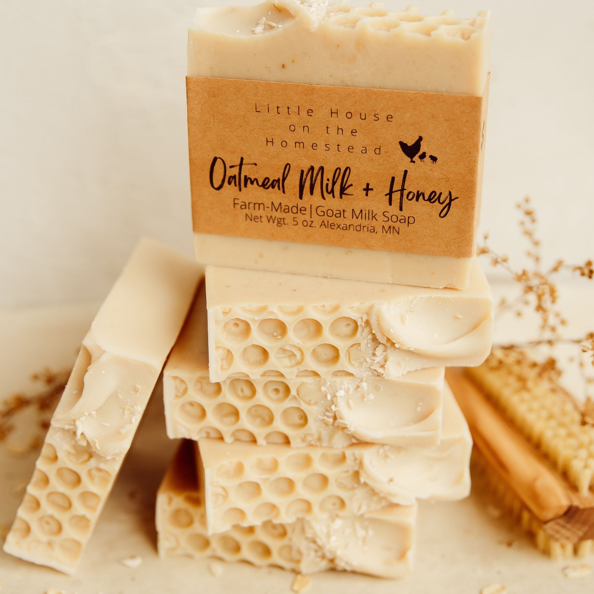 Oatmeal, Milk + Honey Artisan Soap