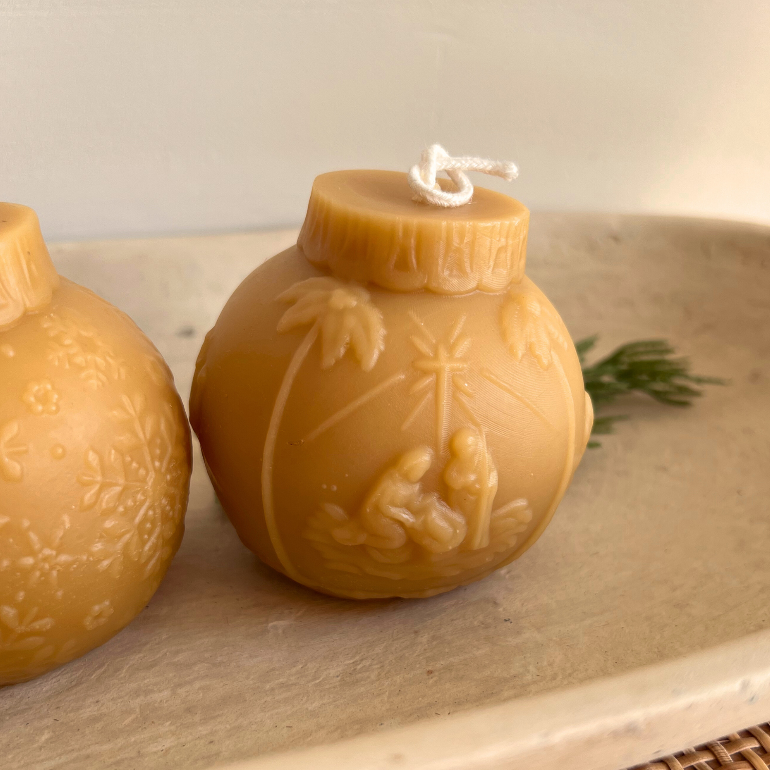 Limited Edition * Ornament Beeswax Candles
