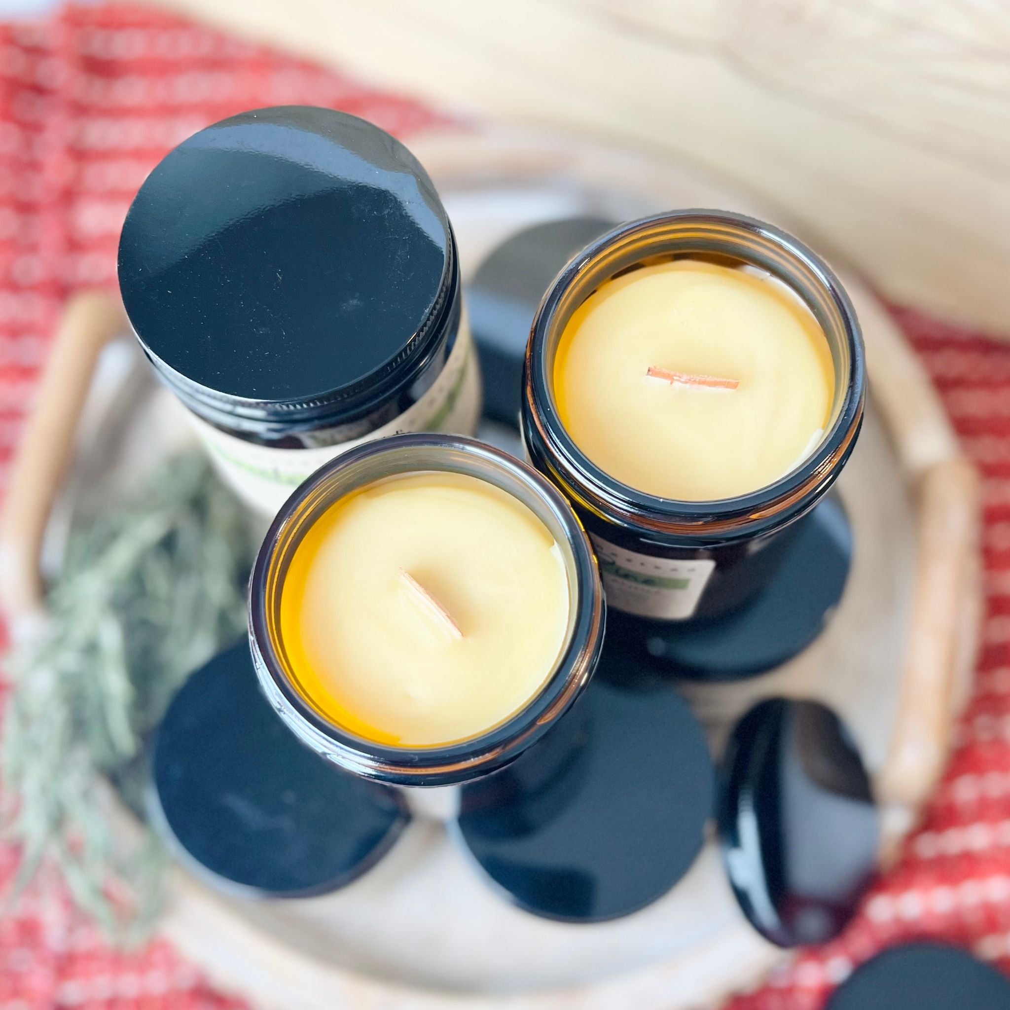 Seasonal Woodwick Beeswax Candles