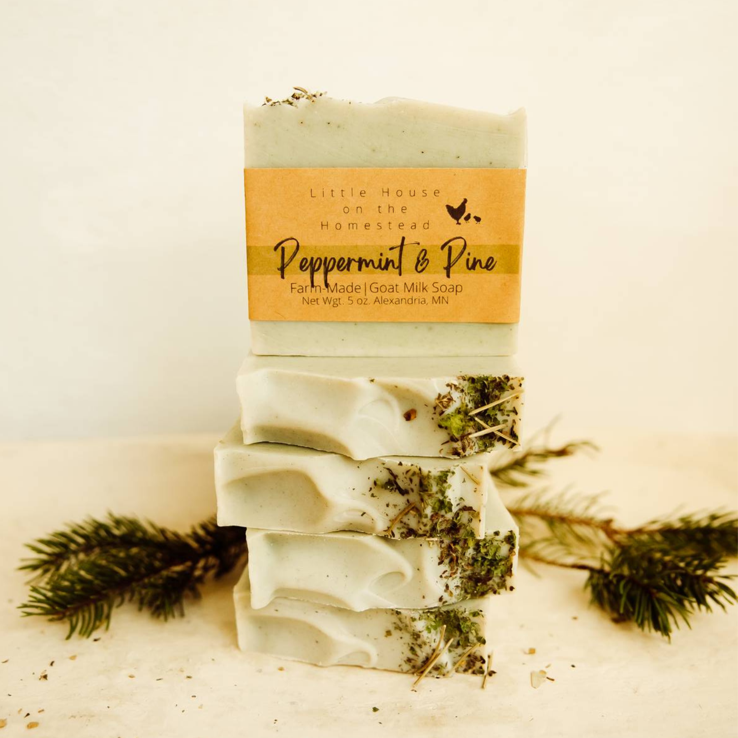 Peppermint & Pine Artisan Soap