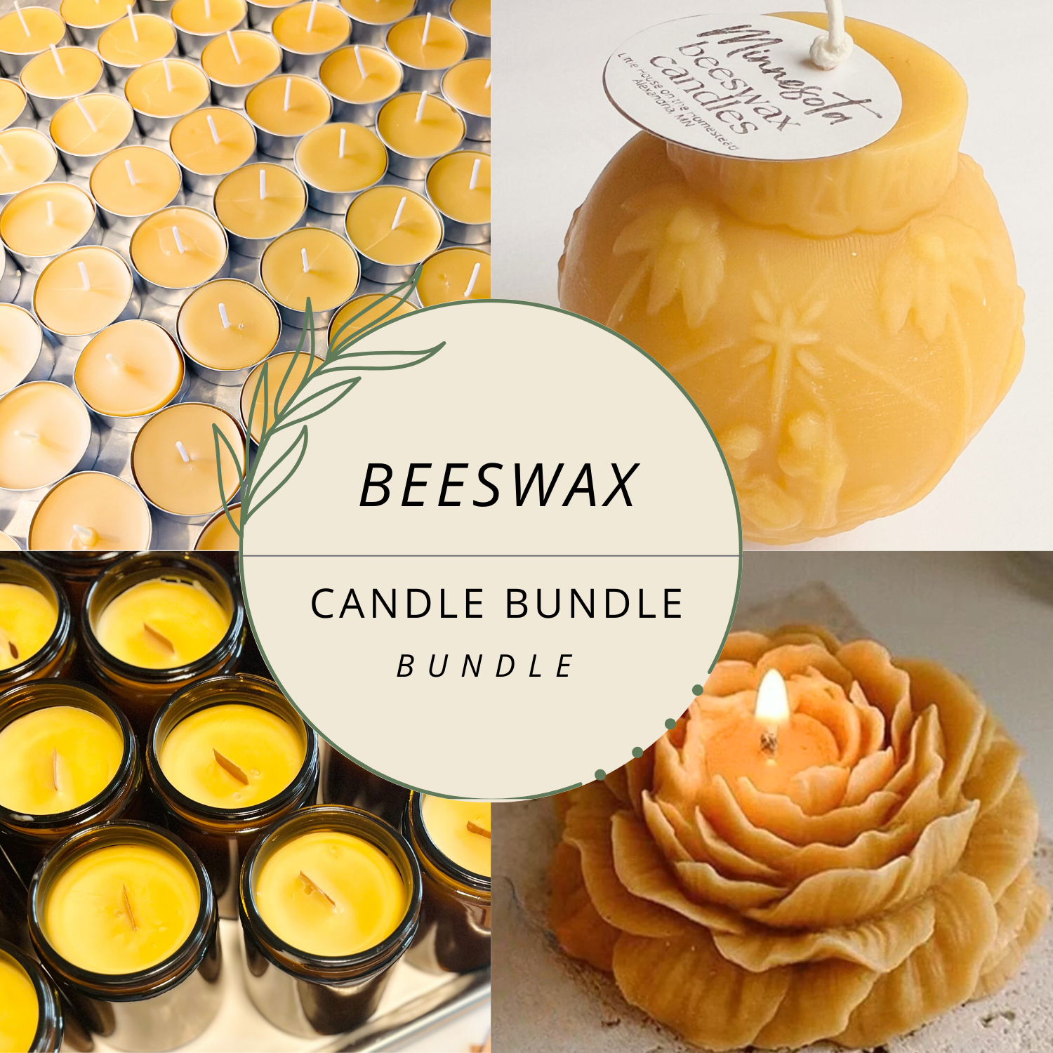 Beeswax Candle Bundle